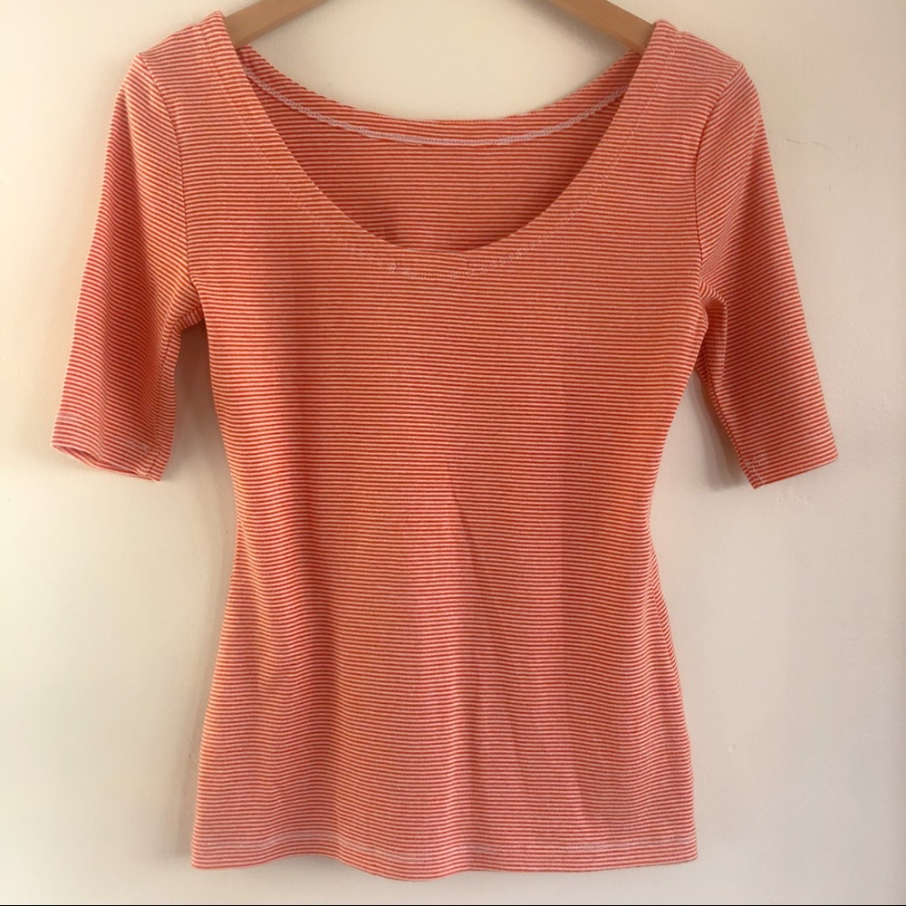 Banana Republic shirt small orange white